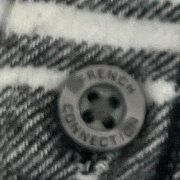 FRENCH CONNECTION Men's Big Checks Flannel Button-Up Shirt Sz Medium - Picture 12 of 12